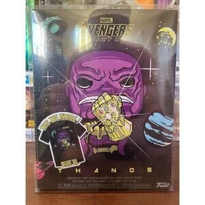 Funko Pop! Avengers Infinity War Thanos Metallic Pop & Tee XL in PROTECTOR